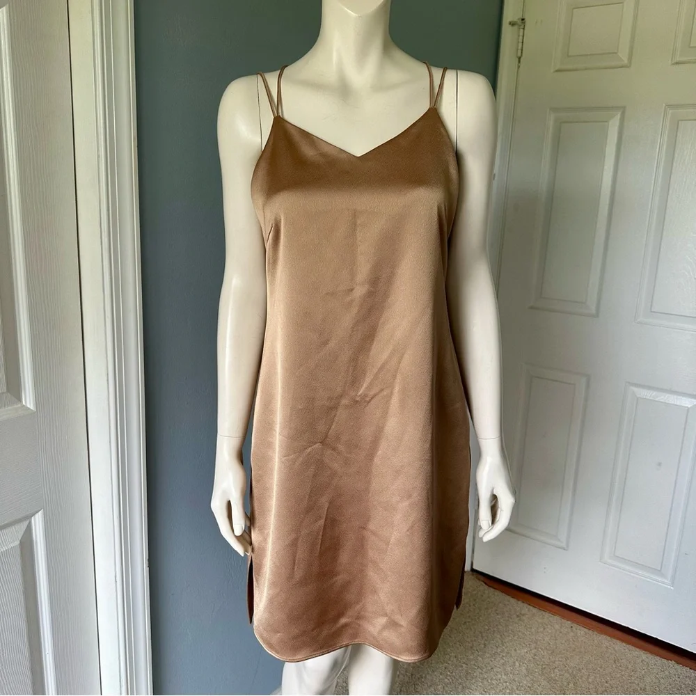 Halston heritage strappy satin slip dress - Picture 4 of 8